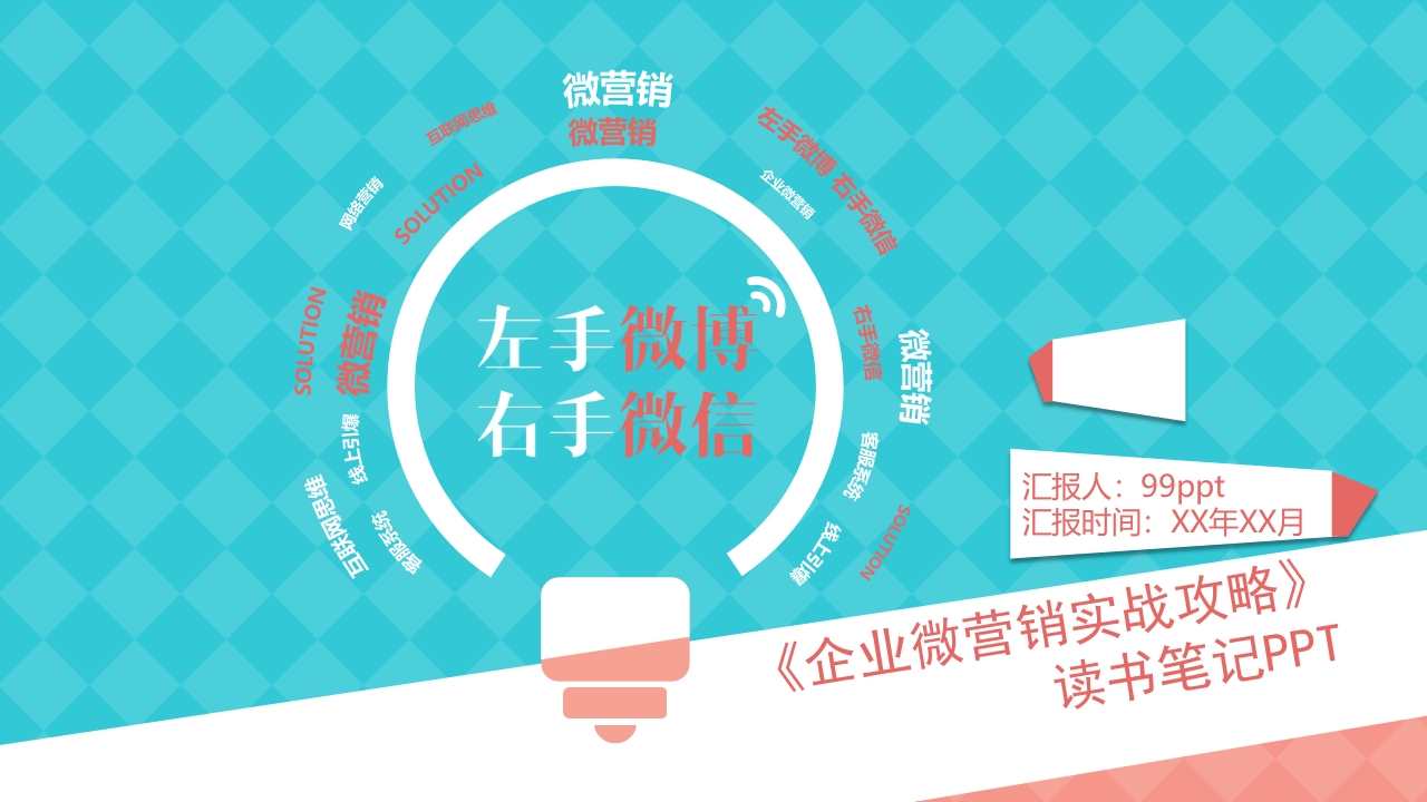 左手微博右手微信企业微营销实战攻略PPT课件.pptx