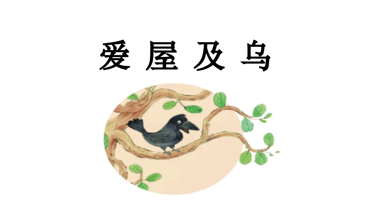 《爱屋及乌》儿童成语故事PPT课件.pptx
