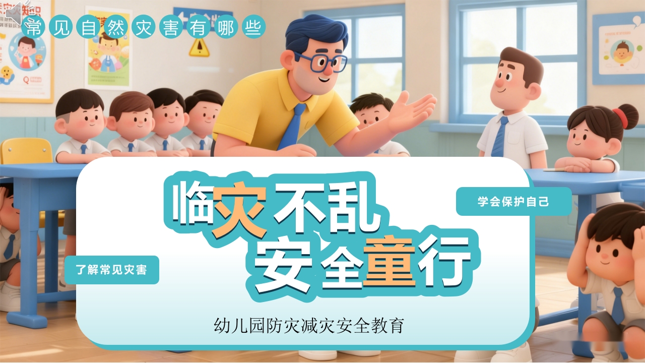 幼儿园防灾减灾安全教育PPT课件.pptx