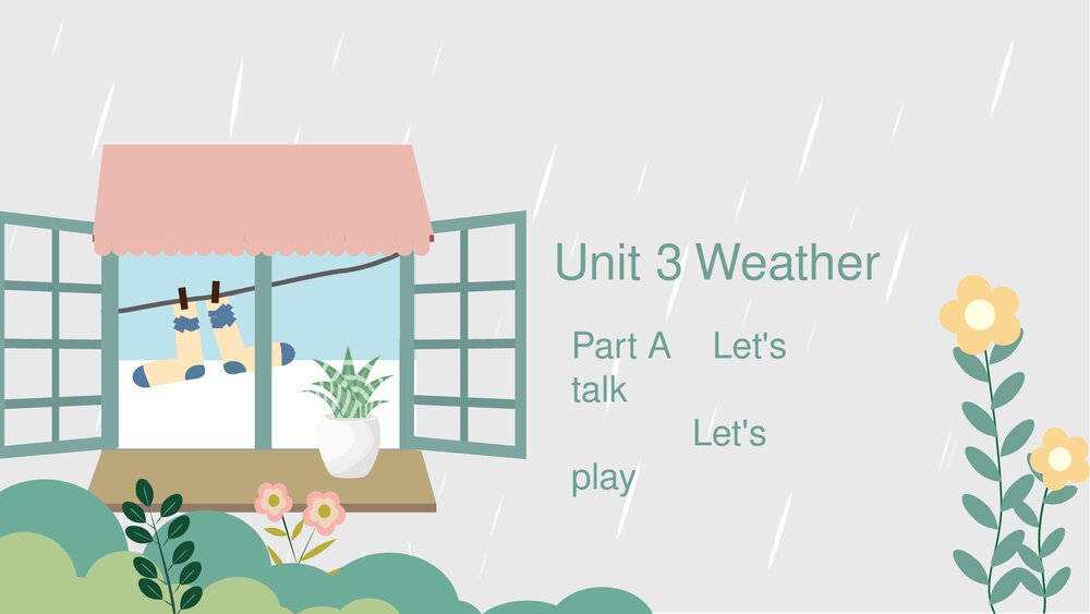 初中英语四年级《weather》教育教学课件.pptx