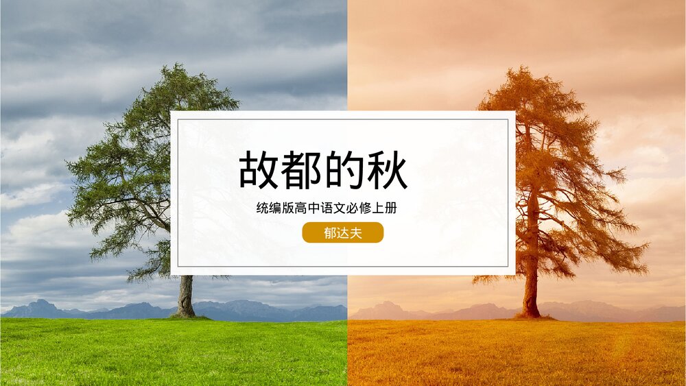 统编版《故都的秋》高中语文必修教学PPT课件.pptx