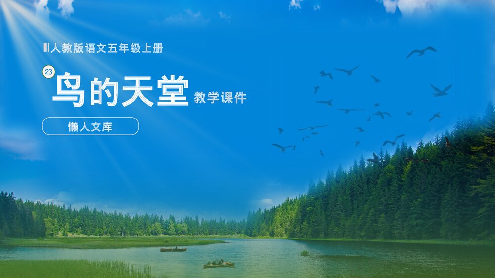 五年级语文上册《鸟的天堂》教学PPT课件.pptx
