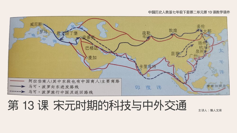 人教历史《宋元时期的科技与中外交通》七年级下第13课教学PPT课件.pptx